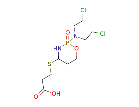 3-{2-[bis-(2-chloro-ethyl)-amino]-2-oxo-2λ5-[1,3,2]oxazaphosphinan-4-ylsulfanyl}-propionic acid