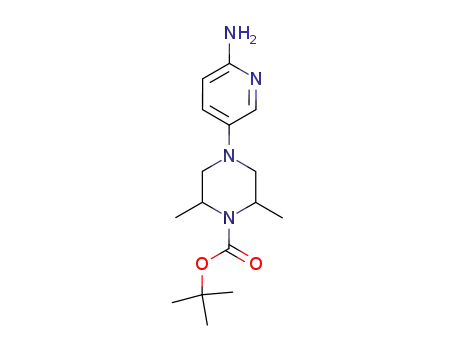 4-(6-amino-pyridin-3-yl)-2,6-dimethyl-piperazine-1-carboxylic acid tert-butyl ester