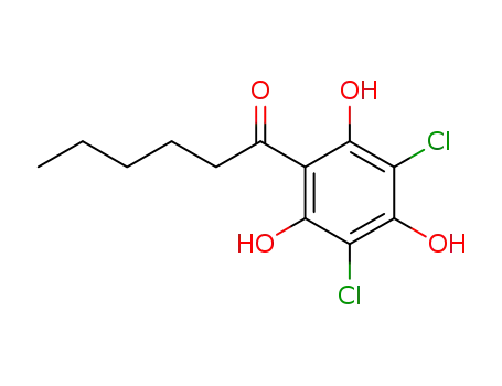 (3,5-dichloro-2,4,6-trihydroxyphenyl)-1-hexan-1-one