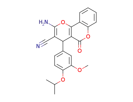 2-amino-4-(4-isopropoxy-3-methoxy-phenyl)-5-oxo-4H,5H-pyrano[3,2-c]chromene-3-carbonitrile