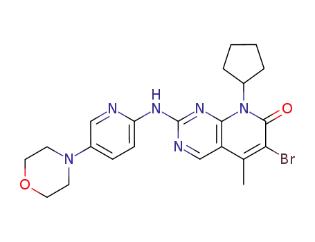 6-bromo-8-cyclopentyl-5-methyl-2-(5-morpholin-4-yl-pyridin-2-ylamino)-8H-pyrido[2,3-d]pyrimidin-7-one