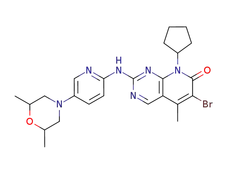 6-bromo-8-cyclopentyl-2-[5-(2,6-dimethylmorpholin-4-yl)pyridin-2-ylamino]-5-methyl-8H-pyrido[2,3-d]pyrimidin-7-one