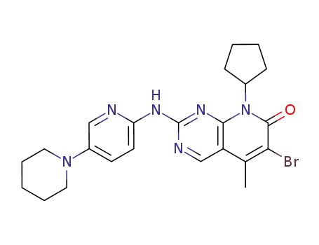 6-bromo-8-cyclopentyl-5-methyl-2-(3,4,5,6-tetrahydro-2H-[1,3']bipyridinyl-6'-ylamino)-8H-pyrido[2,3-d]pyrimidin-7-one