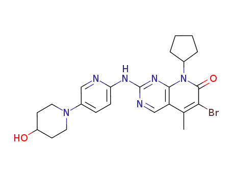 6-bromo-8-cyclopentyl-2-(4-hydroxy-3,4,5,6-tetrahydro-2H-[1,3']bipyridinyl-6'-ylamino)-5-methyl-8H-pyrido[2,3-d]pyrimidin-7-one