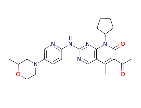 6-acetyl-8-cyclopentyl-2-[5-(2,6-dimethylmorpholin-4-yl)pyridin-2-ylamino]-5-methyl-8H-pyrido[2,3-d]pyrimidin-7-one