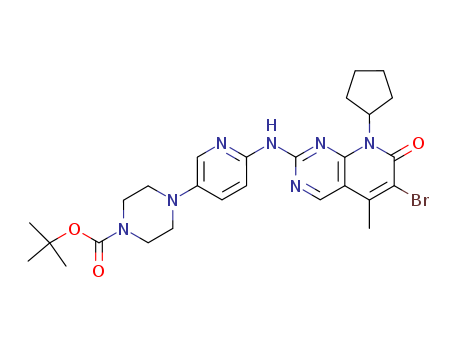 4-[6-[(6-BROMO-8-CYCLOPENTYL-7,8-DIHYDRO-5-METHYL-7-OXOPYRIDO[2,3-D]PYRIMIDIN-2-YL)AMINO]-3-PYRIDINYL]-1-PIPERAZINECARBOXYLIC ACID 1,1-DIMETHYLETHYL ESTER