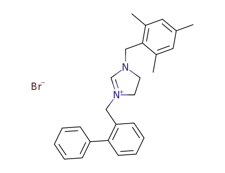 1-(2,4,6-trimethylbenzyl)-3-(2-phenylbenzyl)-imidazolinium bromide