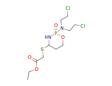 {2-[bis-(2-chloro-ethyl)-amino]-2-oxo-2λ5-[1,3,2]oxazaphosphinan-4-ylsulfanyl}-acetic acid ethyl ester