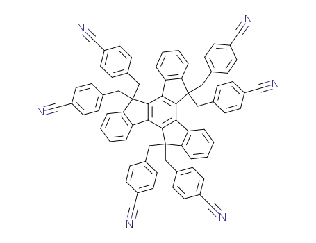 5,5,10,10,15,15-hexakis[(4-cyanophenyl)methyl]-10,15-dihydro-5H-diindeno[1,2-a;1',2'-c]fluorene