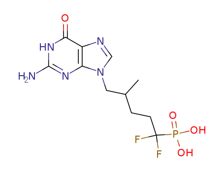 9-(2'-methyl-5',5'-difluoro-5'-phosphonopentyl)guanine