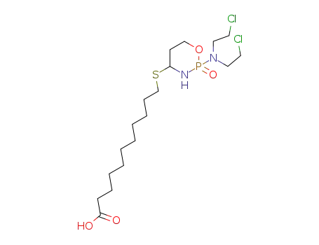 11-{2-[bis-(2-chloro-ethyl)-amino]-2-oxo-2λ5-[1,3,2]oxazaphosphinan-4-ylsulfanyl}-undecanoic acid
