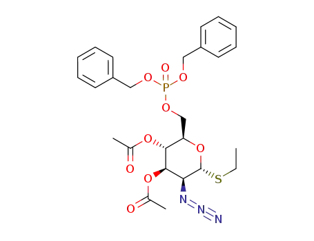 ethyl 3,4-di-O-acetyl-2-azido-2-deoxy-6-O-dibenzyloxyphosphoryl-1-thio-α-D-mannopyranoside