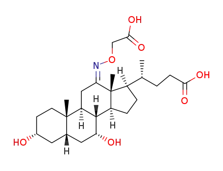 12E-[O-(carboxymethyl)oxiimino]-3α,7α-dihydroxy-5β-cholan-24-oic acid