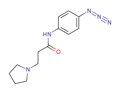 1-Pyrrolidinepropanamide, N-(4-azidophenyl)-