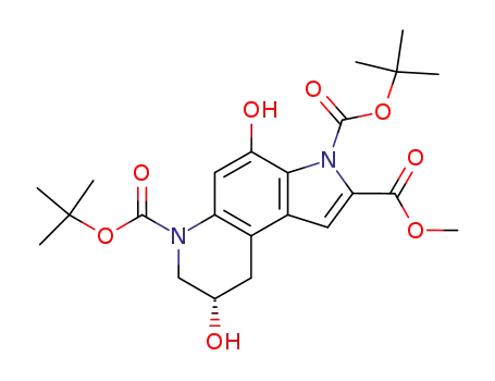 methyl (S)-4,7-di-tert-butoxycarbonyl-2,6-dihydroxy-1,2,3,4-tetrahydropyrrolo[3,2-f]quinoline-8-carboxylate