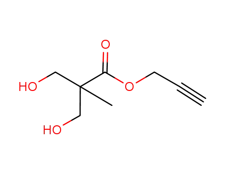 Molecular Structure of 873849-85-5 (Propanoic acid, 3-hydroxy-2-(hydroxymethyl)-2-methyl-, 2-propynyl
ester)