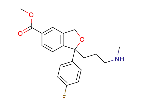 1-(4-fluoro-phenyl)-1-(3-methylamino-propyl)-1,3-dihydro-isobenzofuran-5-carboxylic acid methyl ester