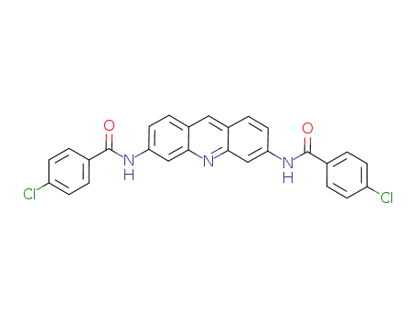 4-chloro-N-[6-(4-chlorobenzoylamino)acridin-3-yl]benzamide