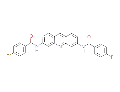 4-fluoro-N-[6-(4-fluorobenzoylamino)acridin-3-yl]benzamide