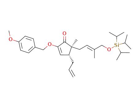 4-allyl-2-(4-methoxy-benzyloxy)-5-methyl-5-(3-methyl-4-triisopropylsilanyloxy-but-2-enyl)-cyclopent-2-enone