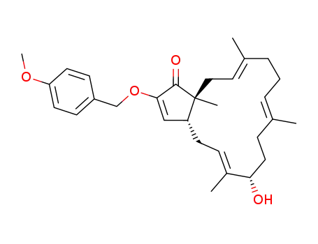 7-hydroxy-2-(4-methoxy-benzyloxy)-6,10,14,16a-tetramethyl-4,7,8,9,12,13,16,16a-octahydro-3aH-cyclopentacyclopentadecen-1-one