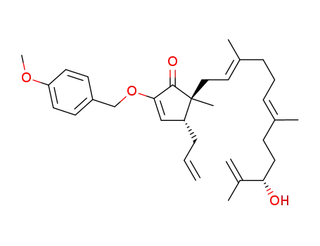 4-allyl-5-(10-hydroxy-3,7,11-trimethyl-dodeca-2,6,11-trienyl)-2-(4-methoxy-benzyloxy)-5-methyl-cyclopent-2-enone