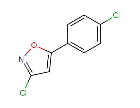 Molecular Structure of 56045-68-2 (Isoxazole, 3-chloro-5-(4-chlorophenyl)-)