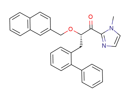 3-(biphenyl-2-yl)-1-(1-methyl-1H-imidazol-2-yl)-2-(naphthalen-2-ylmethoxy)propan-1-one