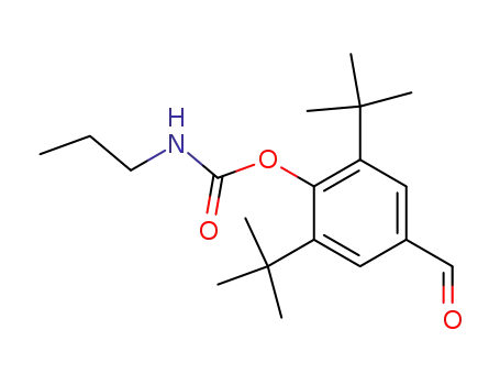 4-(n-Propylaminocarbonyloxy)-3,5-di-tert-butylbenzaldehyde