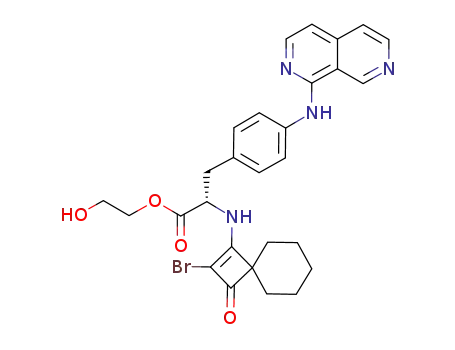2-hydroxyethyl (2S)-2-(2-bromo-3-oxospiro[3,5]non-1-en-1-ylamino)-3-[4-([2,7]naphthyridin-1-ylamino)phenyl]propanoate