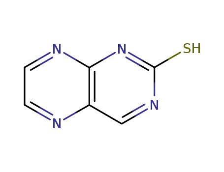 Molecular Structure of 16878-76-5 (Pteridine-2-thiol)