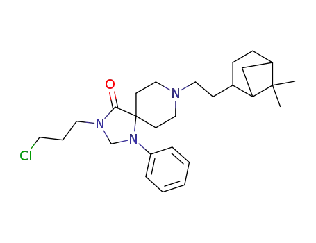 3-(3-chloro-propyl)-8-[2-(6,6-dimethyl-bicyclo[3.1.1]hept-2-yl)-ethyl]-1-phenyl-1,3,8-triaza-spiro[4.5]decan-4-one