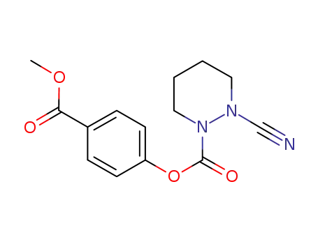 4'-[(methyloxy)carbonyl]phebyl 2-cyanotetrahydropyridazine-1-carboxylate