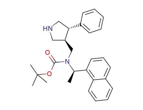 tert-butyl [(1R)-1-(1-naphthyl)ethyl]([(3R,4S)-4-phenylpyrrolidin-3-yl]methyl)carbamate