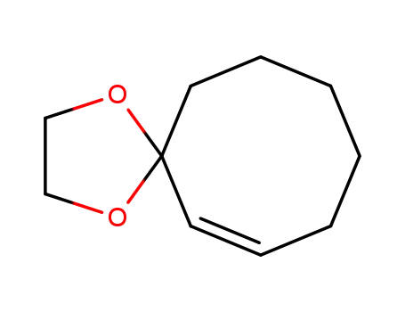 Molecular Structure of 1728-26-3 (1,4-Dioxaspiro[4.7]dodec-6-ene)