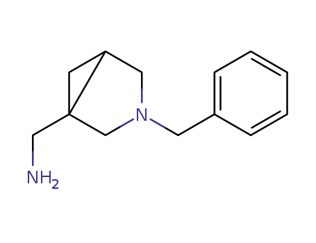 Molecular Structure of 134574-95-1 (3-Azabicyclo[3.1.0]hexane-1-methanamine, 3-(phenylmethyl)-)