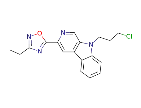 9-(3-Chloro-1-propyl)-3-(3-ethyl-1,2,4-oxadiazol-5-yl)-9H-β-carboline