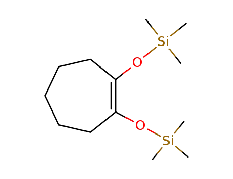 Molecular Structure of 19719-90-5 (Silane, [1-cycloheptene-1,2-diylbis(oxy)]bis[trimethyl-)