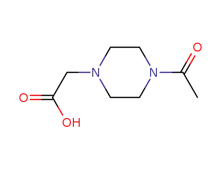 Molecular Structure of 705941-45-3 ((4-ACETYL-PIPERAZIN-1-YL)-ACETIC ACID)