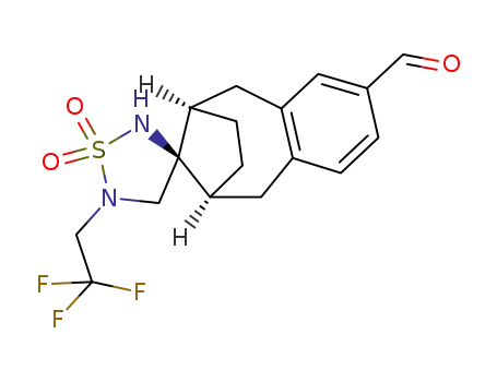 [6S/R,9R/S,11R/S]-2',3',4',5,5',6,7,8,9,10-decahydro-2-carboxaldehyde-5'-(2,2,2-trifluoroethyl)-spiro[6,9-methanobenzocyclooctene-11,3'-(1,2,5)thiadiazole]-1',1'-dioxide