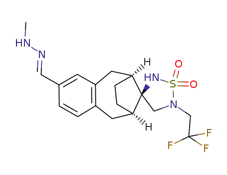 [6S/R,9R/S,11R/S]-2',3',4',5,5',6,7,8,9,10-decahydro-2-carboxaldehydemethylhydrazone-5'-(2,2,2-trifluoroethyl)-spiro[6,9-methanobenzocyclooctene-11,3'-(1,2,5)thiadiazole]-1',1'-dioxide
