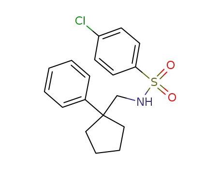 4-Chloro-N-[[1-(phenyl)cyclopentyl]methyl]benzenesulfonamide