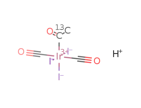 mer,trans-H[Ir(CO(13)CH3)I3(CO)2]