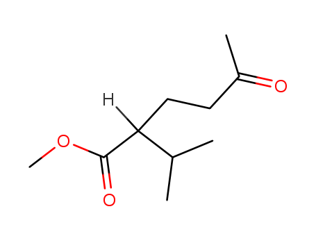 Hexanoic acid, 2-(1-methylethyl)-5-oxo-, methyl ester
