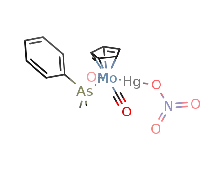 trans-dicarbonyl(nitratomercurio)(η5-cyclopentadienyl)(dimethylphenylarsine)molybdenum