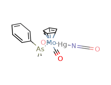 trans-dicarbonyl(cyanatomercurio)(η5-cyclopentadienyl)(dimethylphenylarsine)molybdenum