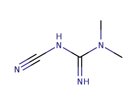 Molecular Structure of 1609-06-9 (Guanidine,N'-cyano-N,N-dimethyl-)
