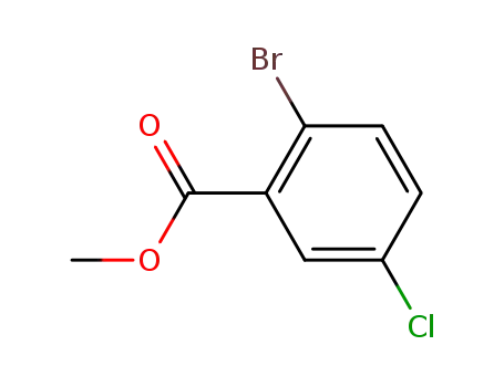 Molecular Structure of 27007-53-0 (METHYL 2-BROMO-5-CHLOROBENZOATE)