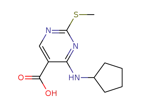 4-(cyclopentylamino)-2-(methylthio)pyrimidine-5-carboxylic acid