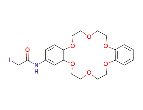 N-(dibenzo-18-crown-6-ether)-2-iodo-acetamide
